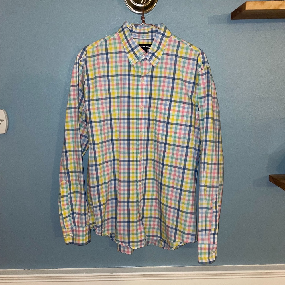 Lands' End Button Down Shirt (Size M)